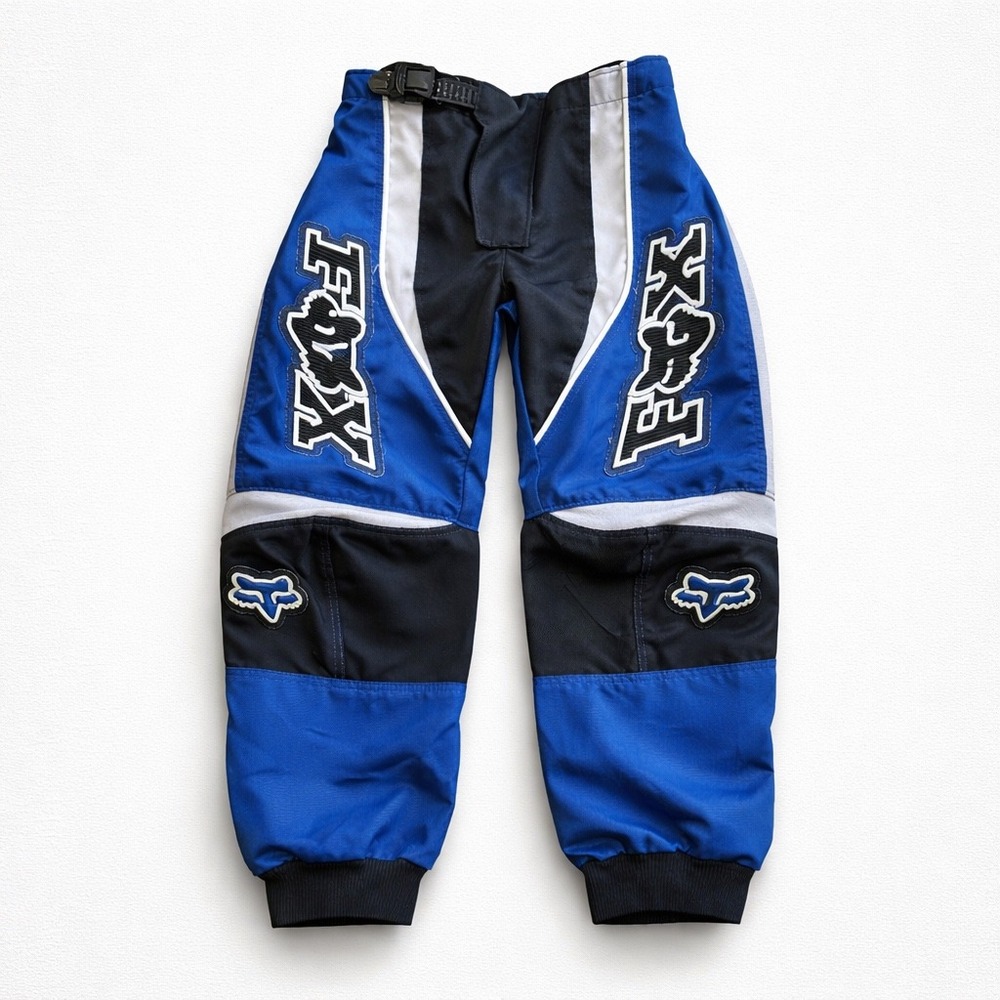 Fox Racing 180 Kids Motocross Pants Blue Black White Size 22 Waterproof Riding